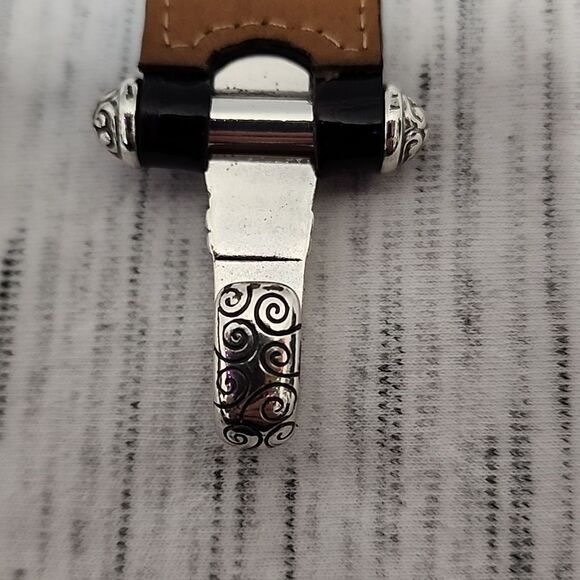 Brighton SHETLAND Leather Belt Size 38 Stretch Belt - Picture 6 of 7